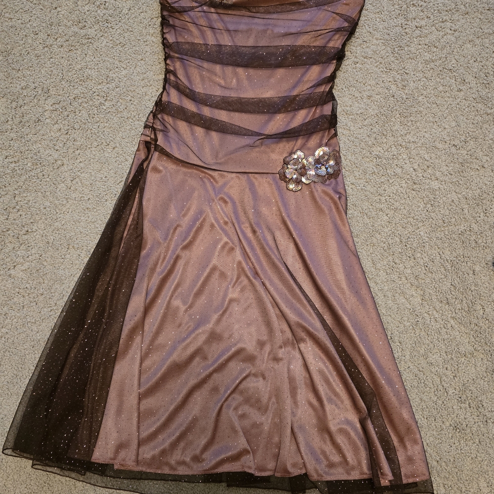 Elegant Deep Pink Evening Dress